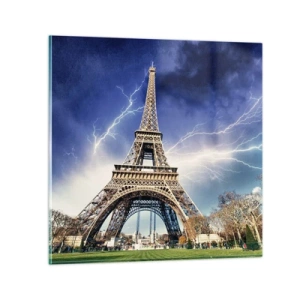 Schilderen op glas - Heerser van de stormen - 50x50 cm