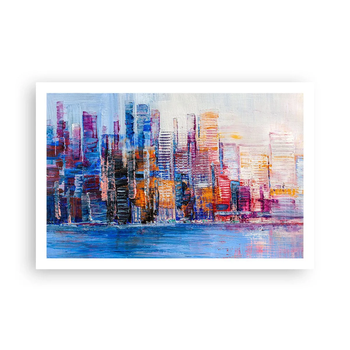 Poster - Een vrolijke metropool - 91x61 cm