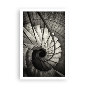 Poster - De trap op, de trap af - 61x91 cm