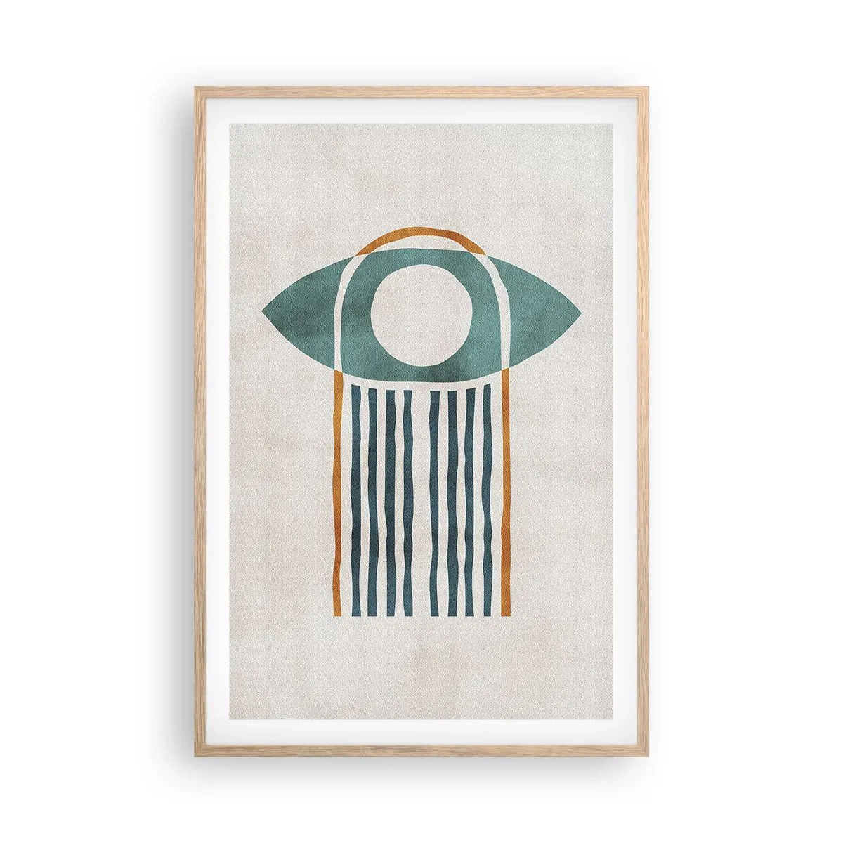 Een poster in een licht eiken lijst - Tekens en rituelen - 61x91 cm