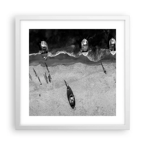 Poster in een witte lijst - Nog steeds aan de oever… - 40x40 cm