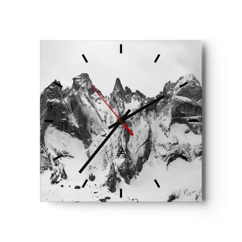 Wandklok - Klok - Granieten gevaarlijke nok - 30x30 cm
