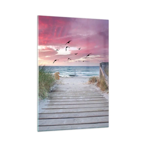 Schilderen op glas - Baltische indruk - 80x120 cm
