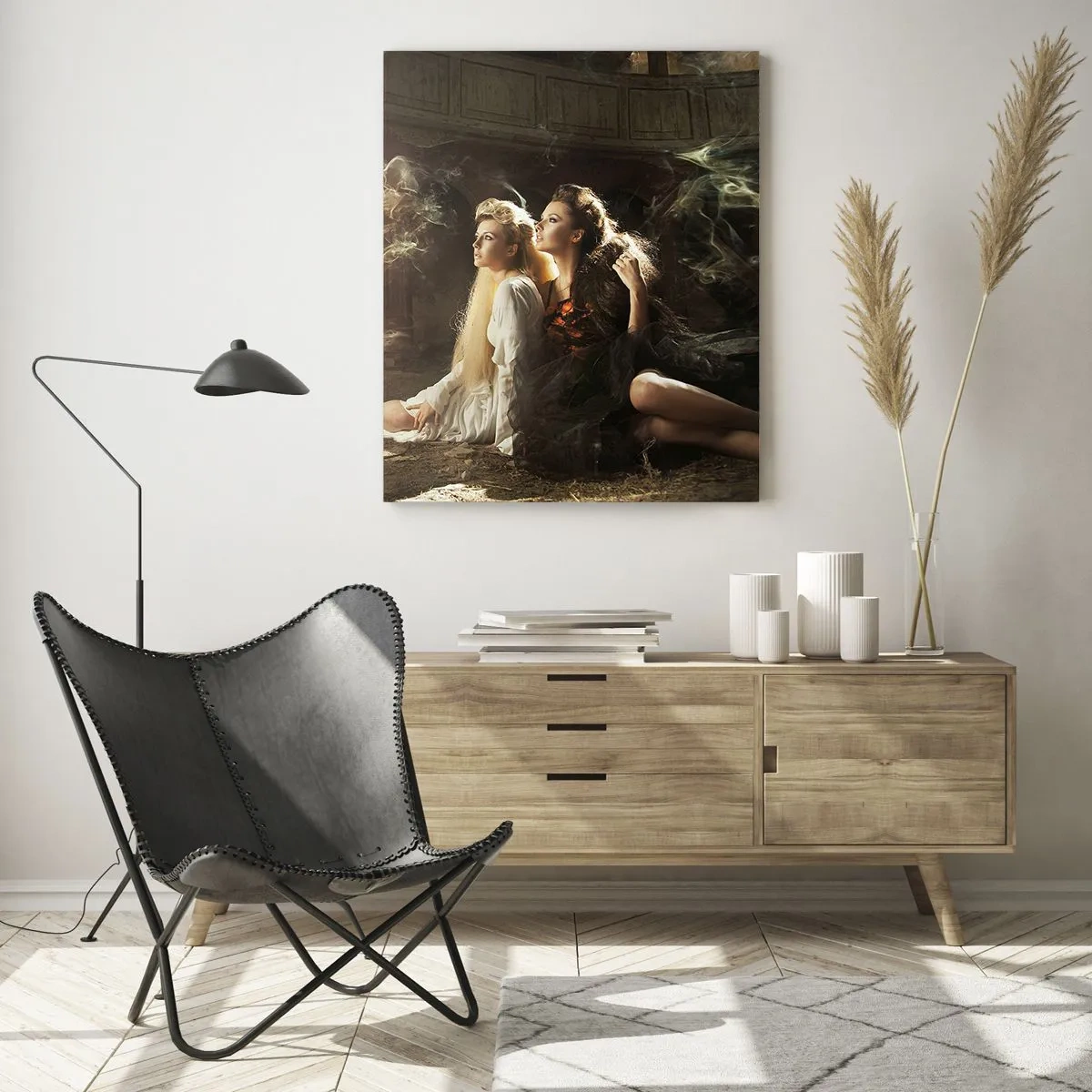 Schilderen op glas - En er was poëzie - 80x120 cm