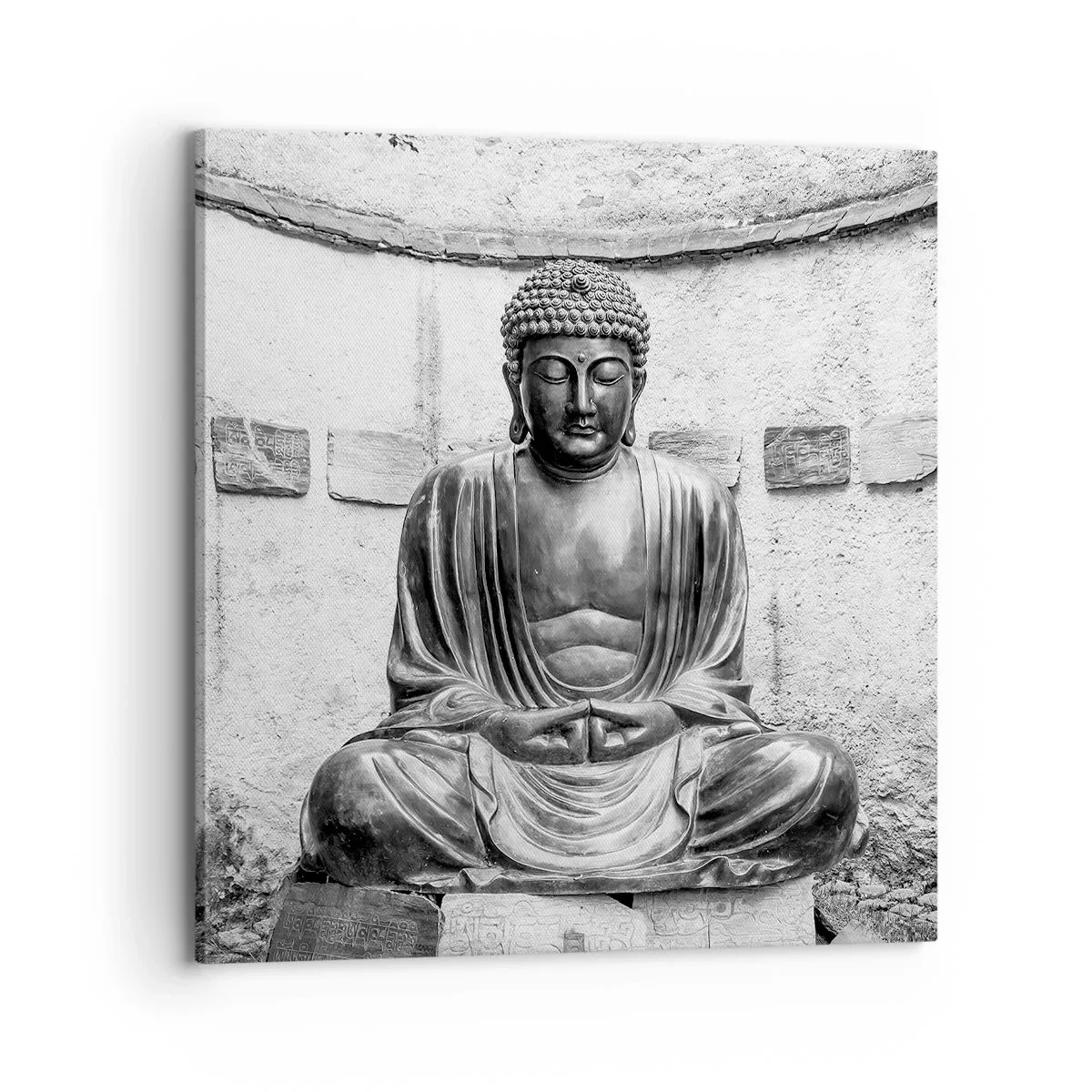 Schilderen op canvas - Aan de bron van vrede - 70x70 cm