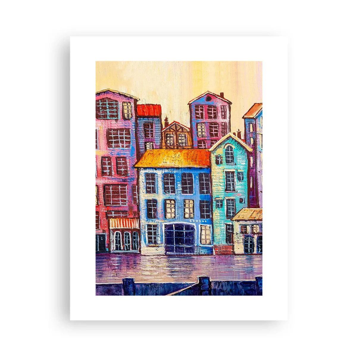 Poster - Een stad als uit een sprookje - 30x40 cm