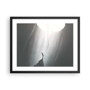 Poster in een zwarte lijst - Er is altijd een uitweg - 50x40 cm