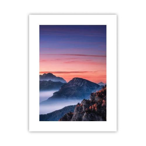 Poster - Over de valleien - 30x40 cm