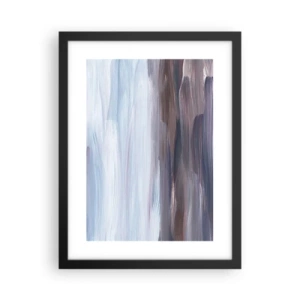 Poster in een zwarte lijst - Elementen: water - 30x40 cm