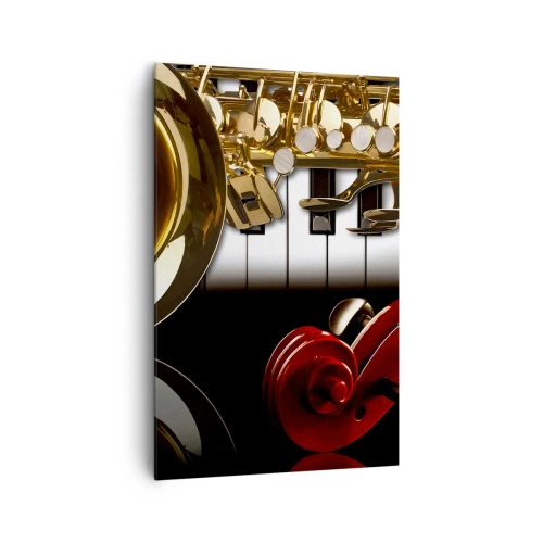 Schilderen op canvas - Plaatwerk, hout en ivoor - 80x120 cm