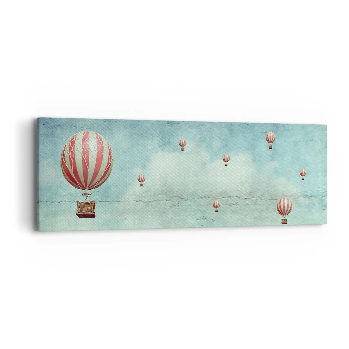 Schilderen op canvas - Vrij van de drukte van het leven - 90x30 cm