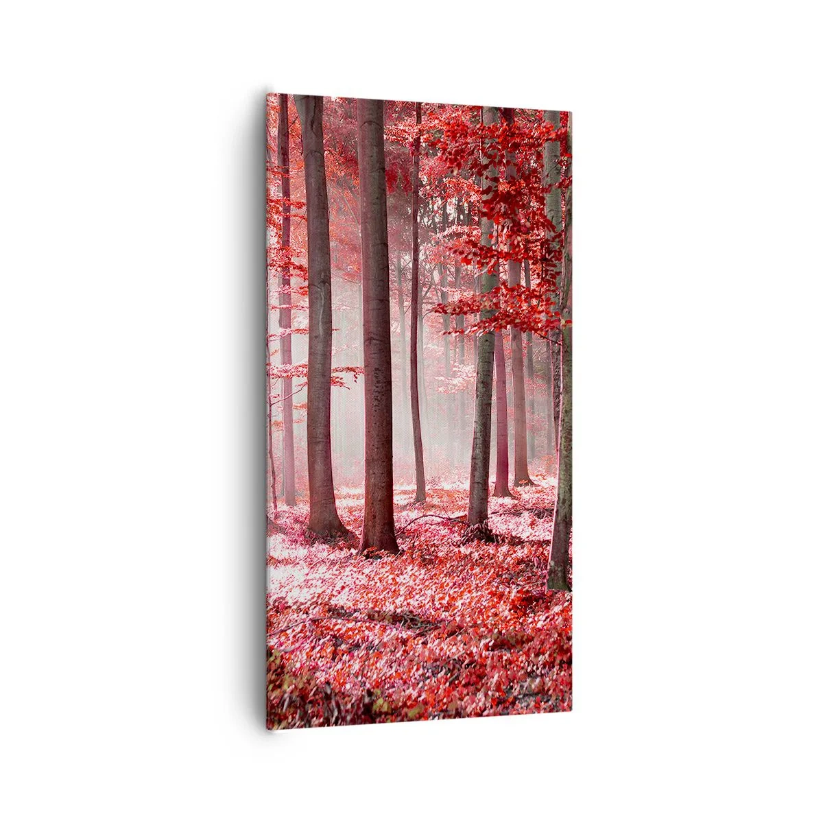 Schilderen op canvas - Rood is net zo mooi - 65x120 cm