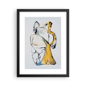 Poster in een zwarte lijst - Glazen abstractie - 30x40 cm