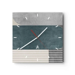 Wandklok - Klok - Compositie op niveau - 30x30 cm