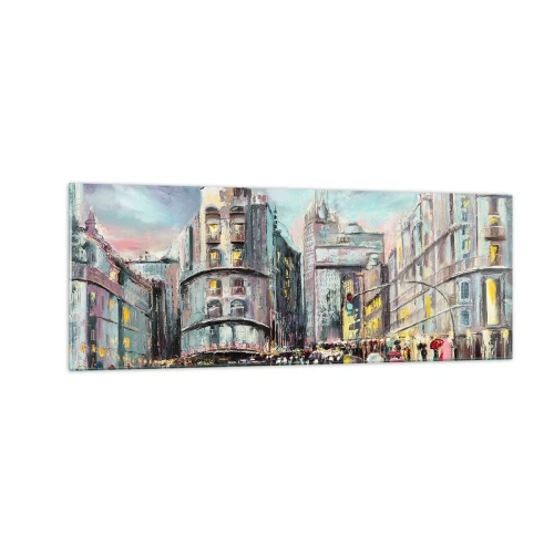 Schilderen op glas - Het wordt een geslaagde avond - 140x50 cm