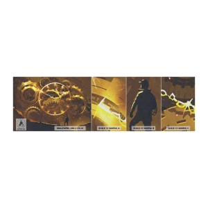 Fotobehang Monster Premium Sand - Aan de bron van de tijd - Abstractie, Deel, Grafisch - 100x30 cm