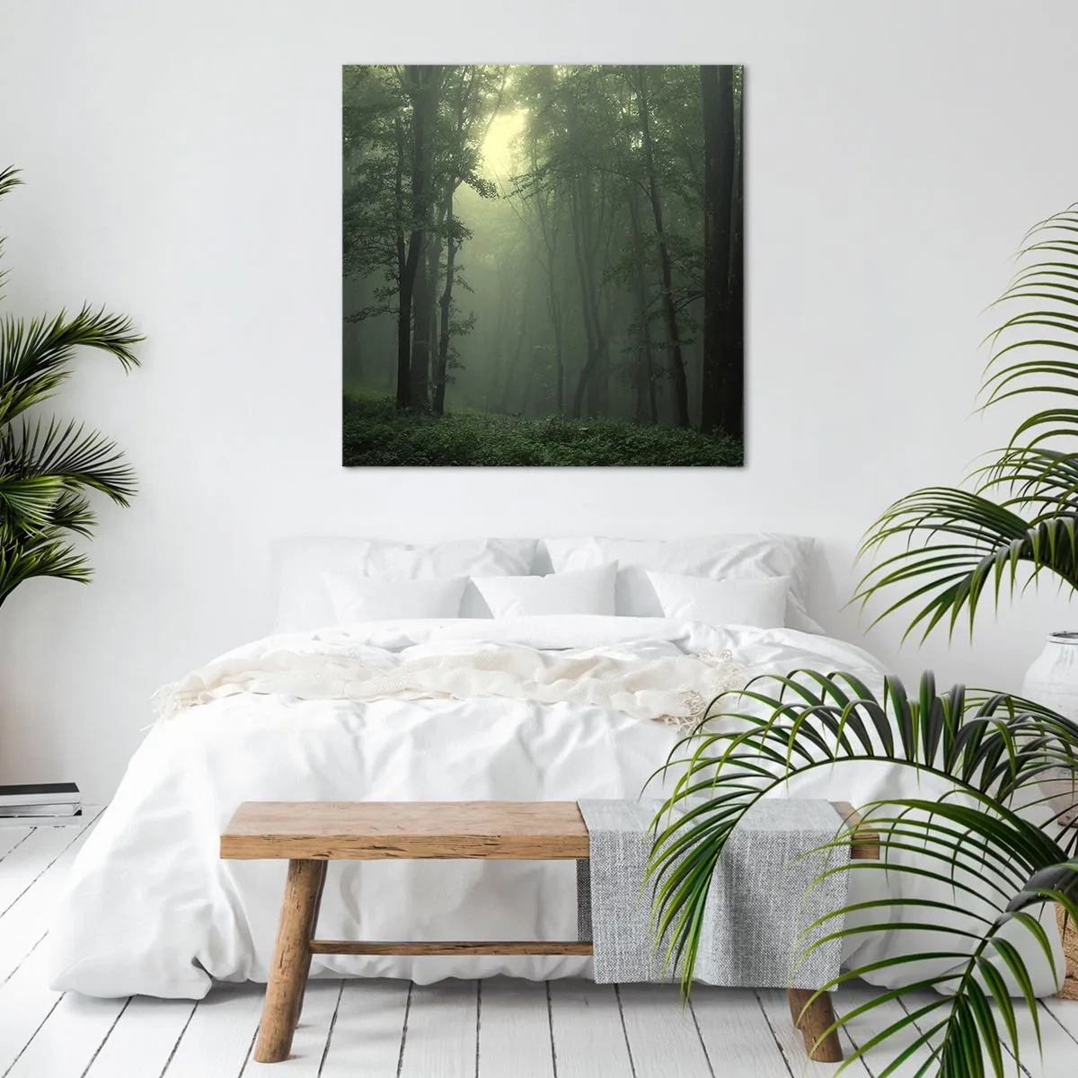 Schilderen op canvas - Voordat hij wakker wordt - 70x70 cm