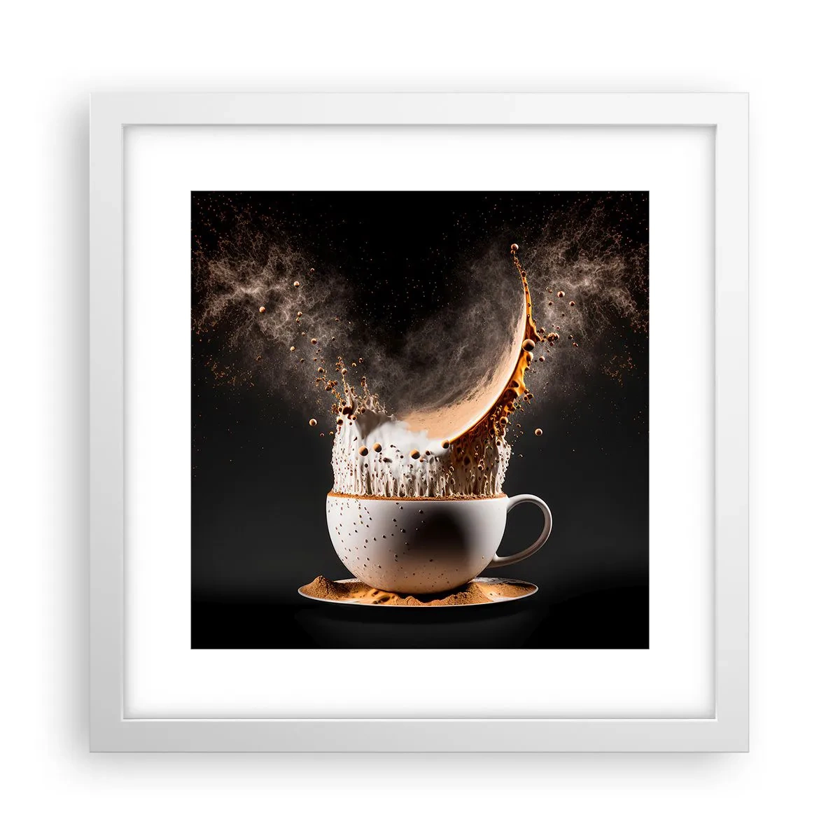 Poster in een witte lijst - Een explosie van smaak - 30x30 cm