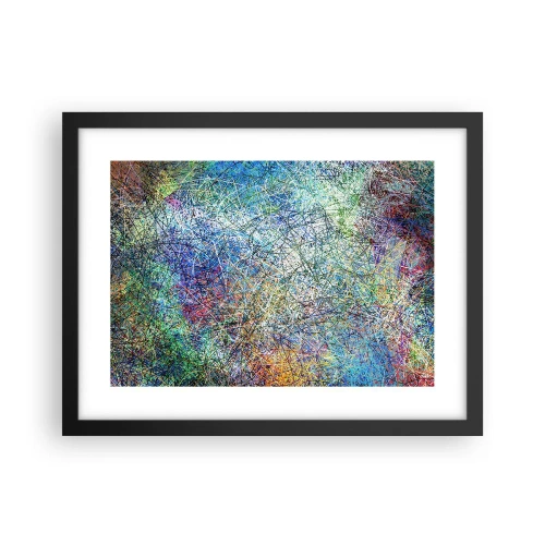 Poster in een zwarte lijst - Het is niet zo eenvoudig - 40x30 cm