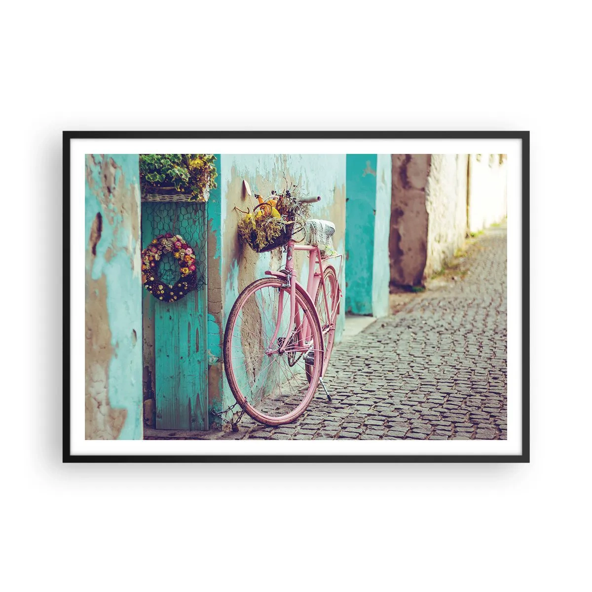 Poster in een zwarte lijst - Ben zo terug - 100x70 cm