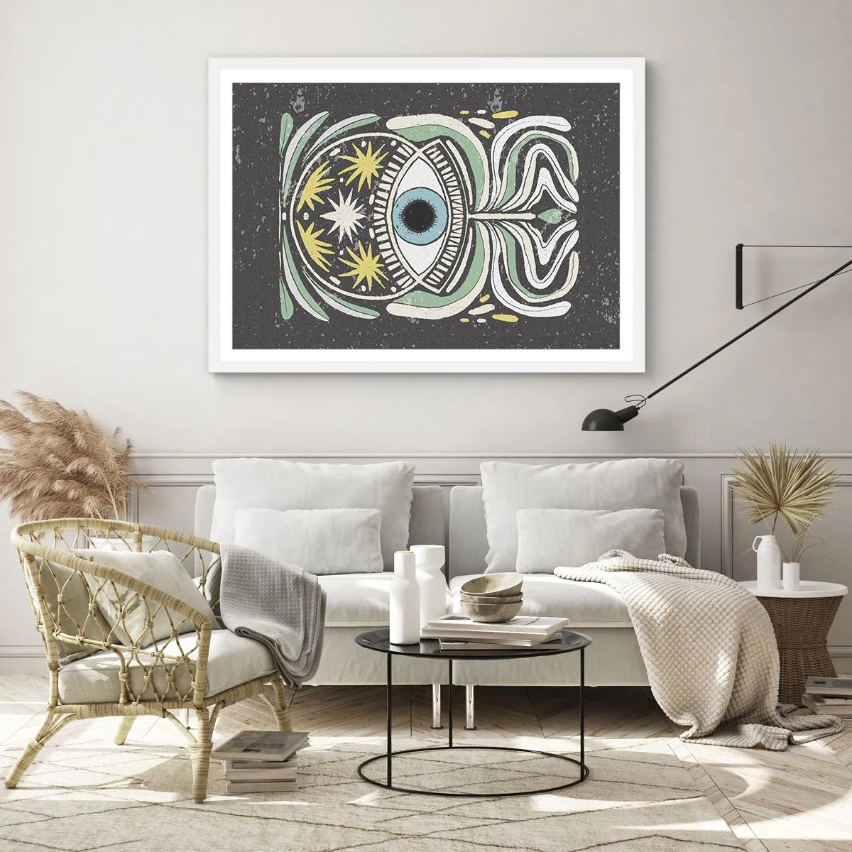Poster in een witte lijst - Tribale rituelen - 40x30 cm