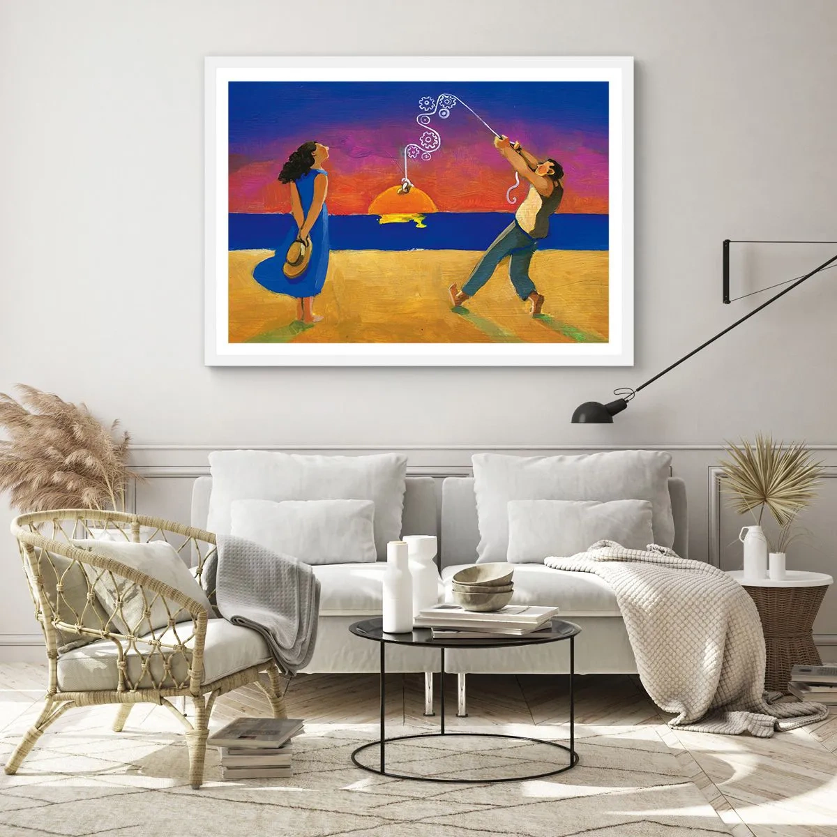 Poster in een witte lijst - Meer dan een sterretje uit de lucht - 70x50 cm