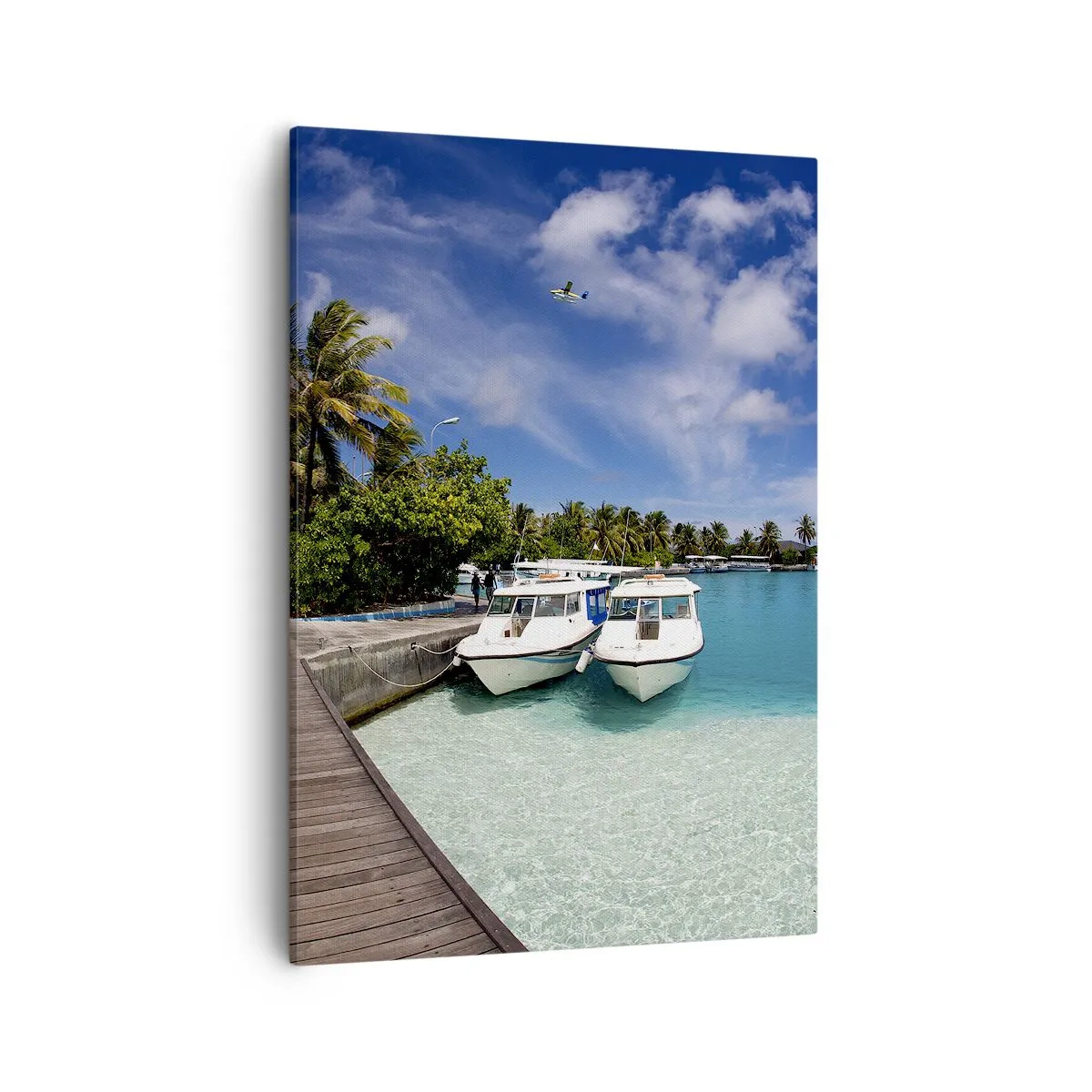 Schilderen op canvas - Toch bestaat het paradijs - 50x70 cm