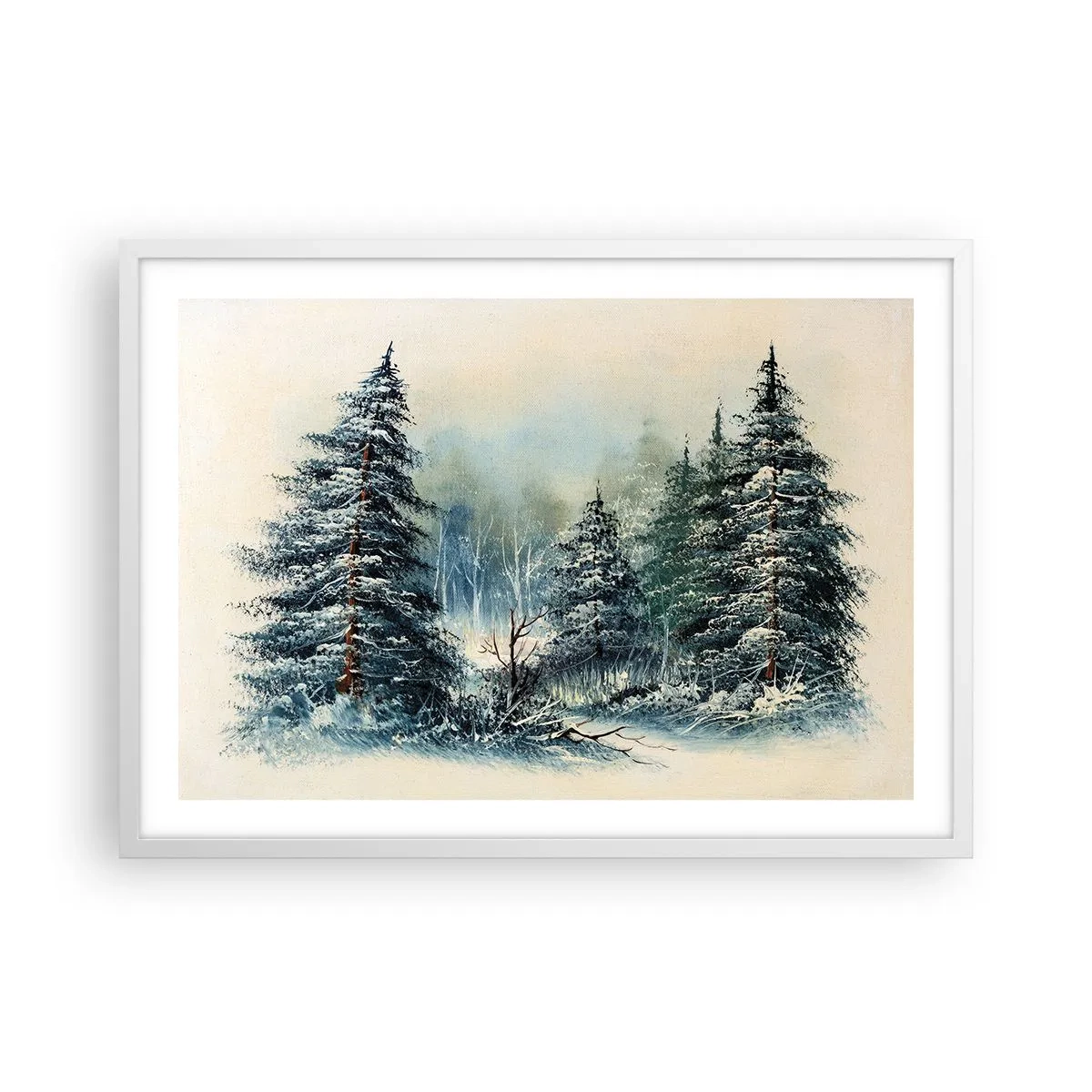 Poster in een witte lijst - Klaar voor kerst - 70x50 cm