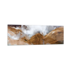 Schilderen op glas - De rauwe schoonheid van IJsland - 160x50 cm