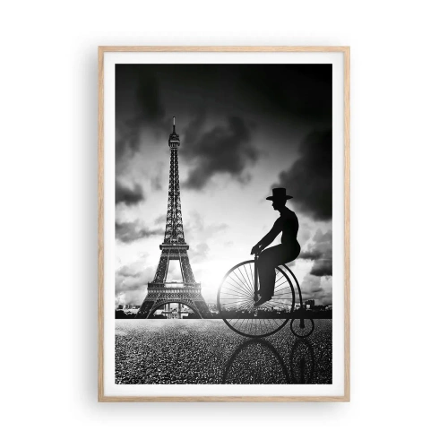 Een poster in een licht eiken lijst - Verlangen naar Belle Epoque - 70x100 cm