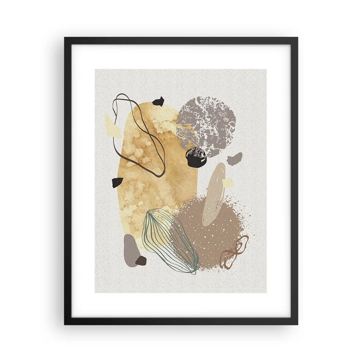 Poster in een zwarte lijst - Toegepaste plumcologie - 40x50 cm