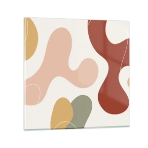 Schilderen op glas - Kronkels of krullen? - 60x60 cm