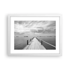 Poster in een witte lijst - Of misschien een reis... - 40x30 cm