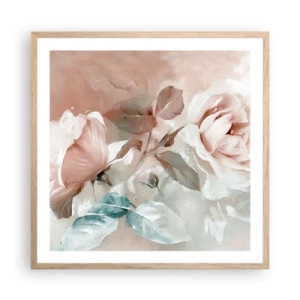 Een poster in een licht eiken lijst - De geest van de romantiek - 60x60 cm