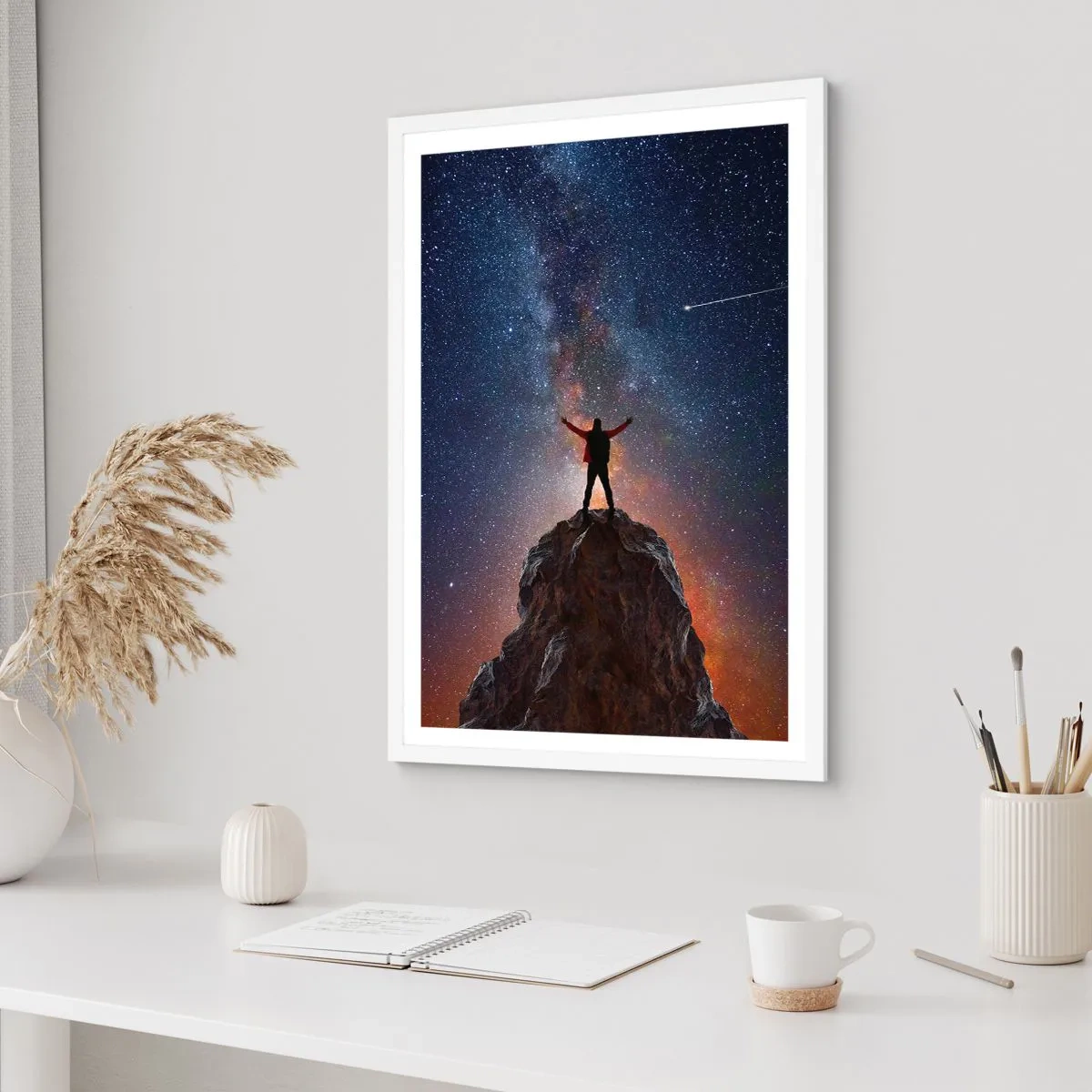 Poster in een witte lijst - De Kracht is bij mij! - 70x100 cm