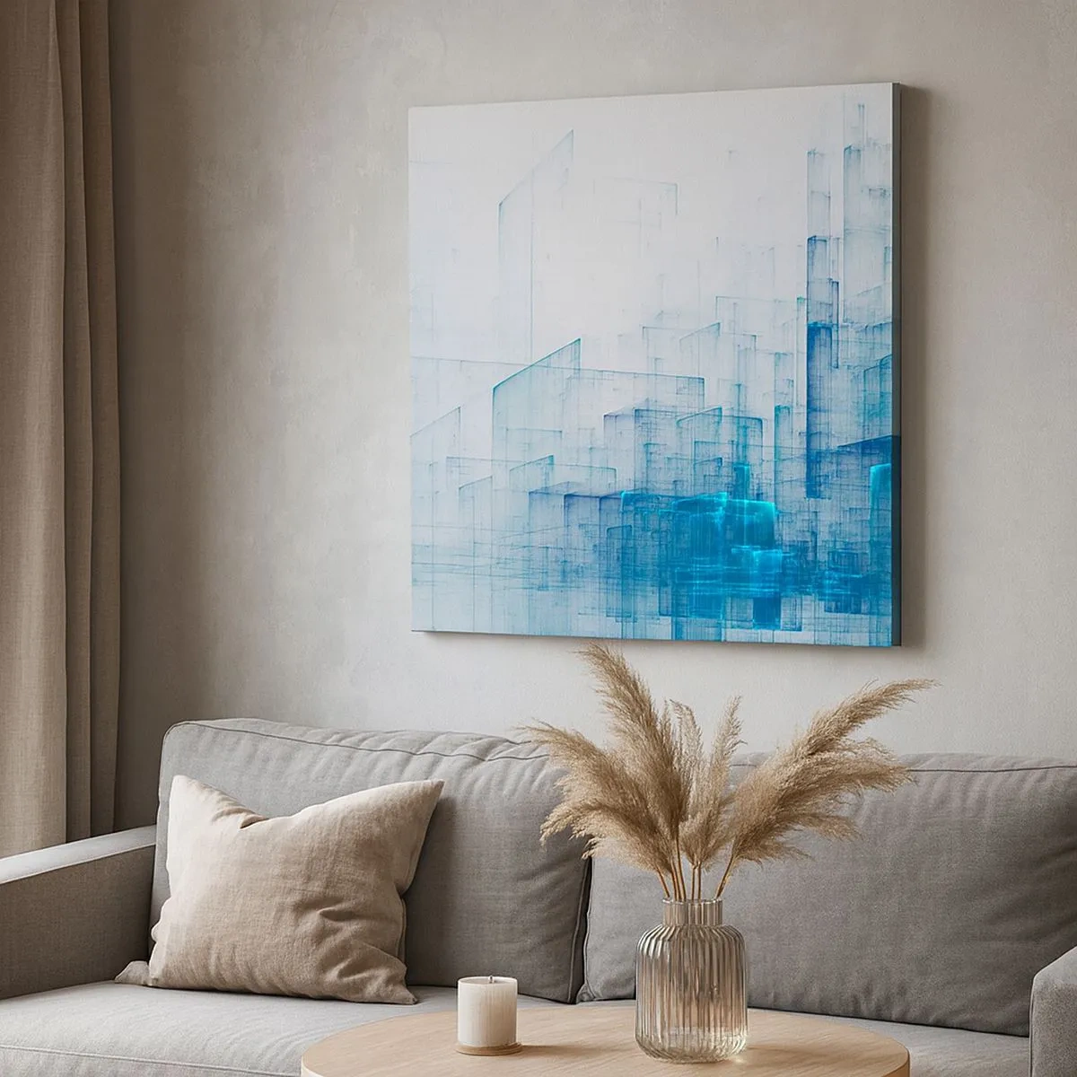 Schilderen op canvas - Hoe ruimte geworden is - 30x30 cm