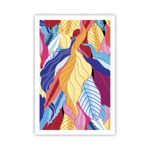 Poster - Een kleurrijke puinhoop - 61x91 cm
