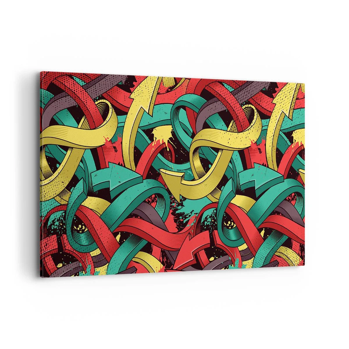 Schilderen op canvas - Welke weg naar het doel? - 100x70 cm