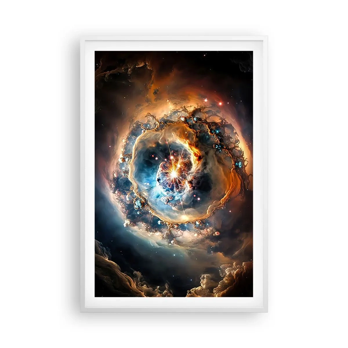 Poster in een witte lijst - Begin - 61x91 cm