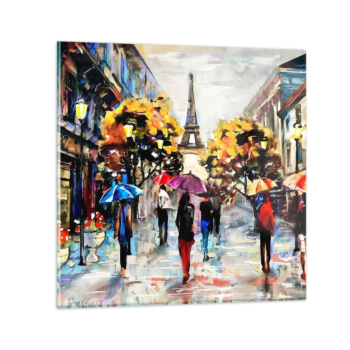 Schilderen op glas - Vooral mooi in de herfst - 40x40 cm