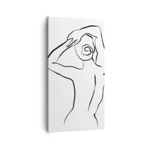 Schilderen op canvas - Naakt in de ochtend - 55x100 cm