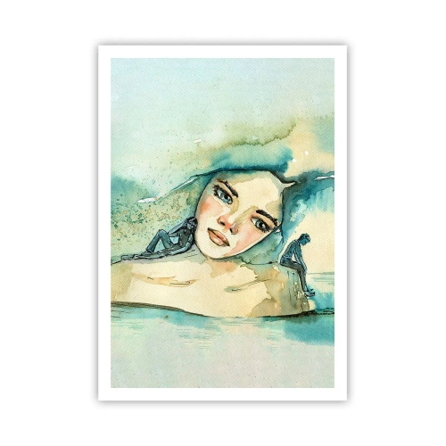 Poster - Ben ik blauw? - 70x100 cm