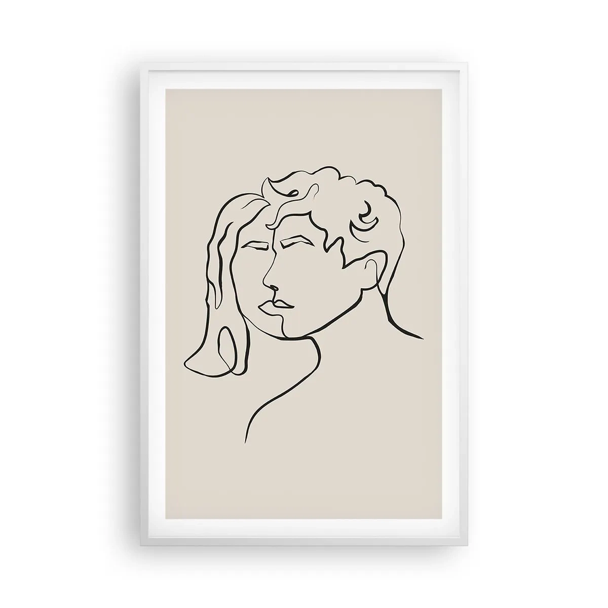 Poster in een witte lijst - En er ontstond eenheid - 61x91 cm