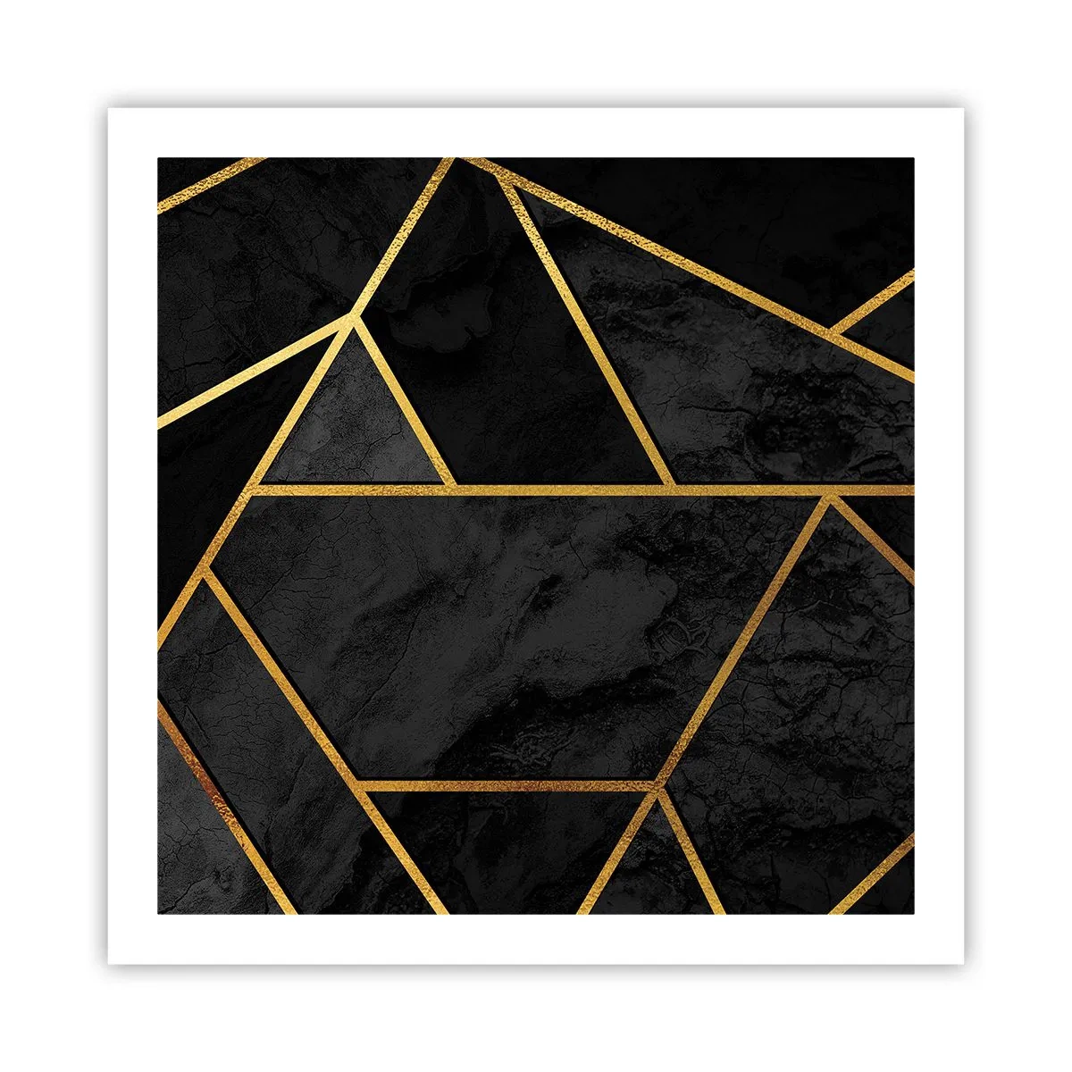 Poster - Duisternis en glans - 60x60 cm