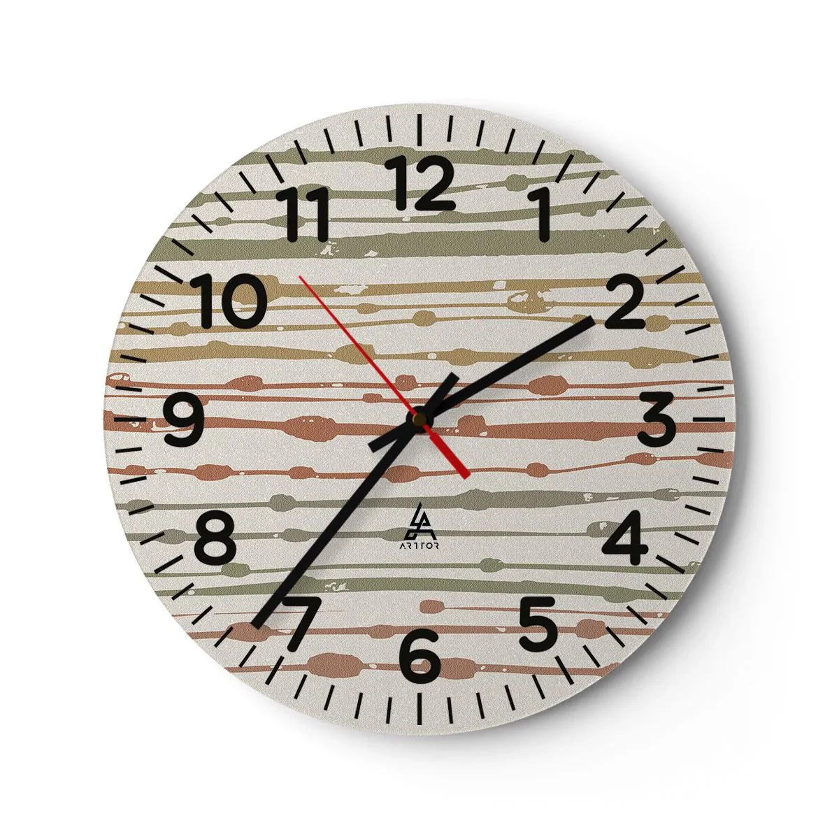 Wandklok - Klok - Muzieknotatie van kleuren - 40x40 cm