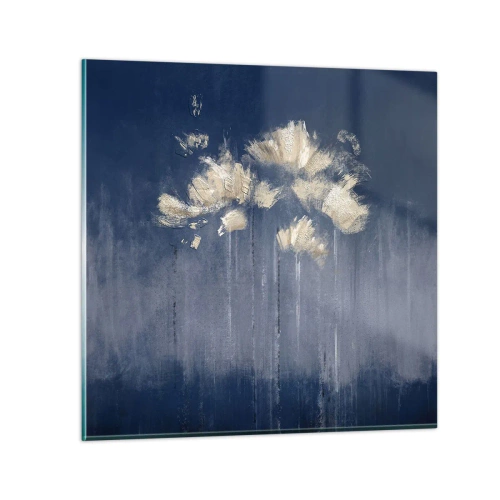Schilderen op glas - Als bloemblaadjes in de wind - 30x30 cm