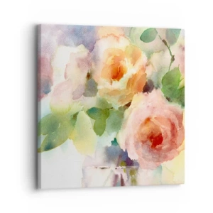 Schilderen op canvas - Delicaat als aquarel - 30x30 cm