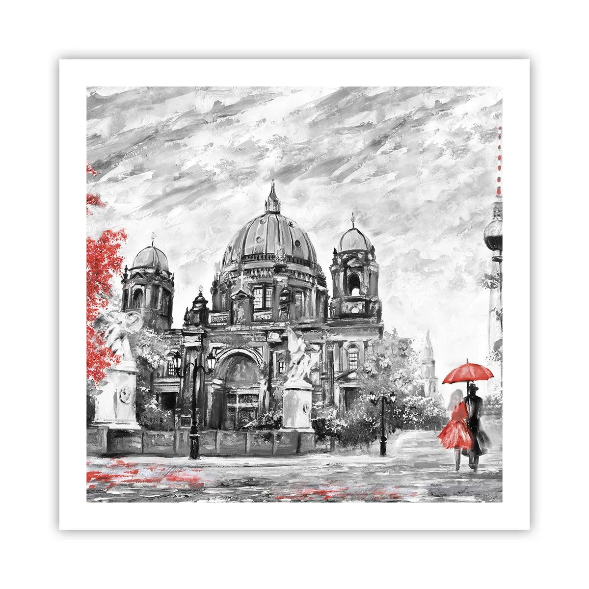 Poster - Berlijn bijeenkomst - 60x60 cm