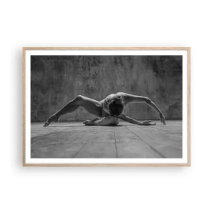 Een poster in een licht eiken lijst - Symmetrie gevonden - 100x70 cm