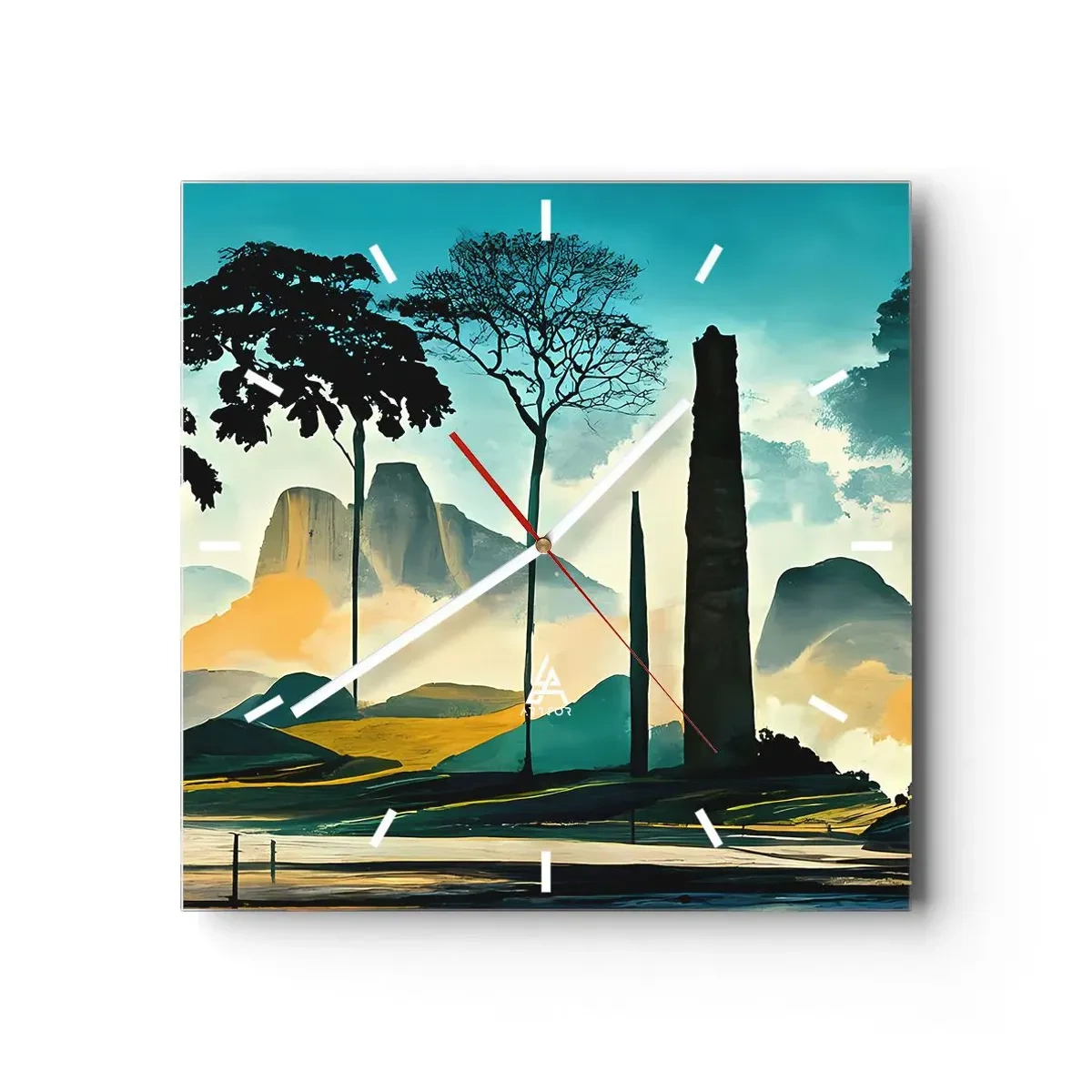 Wandklok - Klok - Nog hoger en hoger - 30x30 cm